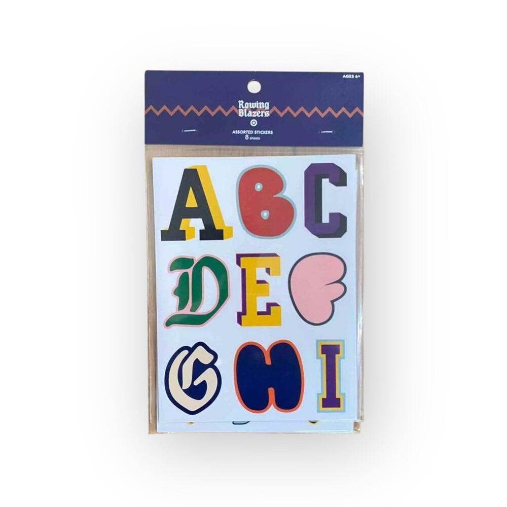 Rowing blazers sold out letter number sticker set new in package target collab